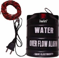 iWin Water Tank Over flow Alarm with Super Quality Voice Sound Overflow & 15mtr Connecting Wire Wired Sensor Security System
