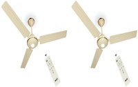 MAYA DCDECOECOTECHIVORY 1200 mm 3 Blade Ceiling Fan(Ivory7, Pack of 2)