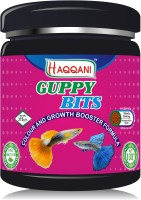 haqqani Guppy Bits Fish Food | Color and Immunity Booster | Guppy Fish Food | (375 Gram) Fish 0.375 kg Dry Adult, Young, Senior Fish Food