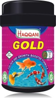 haqqani Gold Fish Food for Cichlid,Gold,Parrot,Oscar and Other Aquarium Fish (125 Gram) Fish 0.125 kg Dry Adult, Young, Senior Fish Food