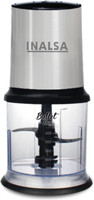 Inalsa Mini Chopper Bullet Inox-450W with Variable Speed &100% Pure Copper Motor|Dual Layered Blade & 500ml Capacity 450 W Chopper(Black/Silver)