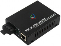 IHT Giga Bit Media Converter 20 Km Single Mode Single Fiber 1 Pair (OTE-1GSMSF20) Network Switch(Black)