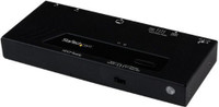 StarTech 2 Port HDMI Switch w/ Automatic and Priority Switching - 2 In 1 Out HDMI Selector with Automatic Priority Switching - 1080p (VS221HDQ),Black Network Switch(Black)