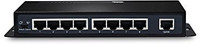 NETIS PE6109H 9 Port Fast Ethernet POE Switch, 4 Port PoE/POE+ 802.3af/at Compliant 60W POE Budget, Sturdy Metal Desktop, Traffic Optimization, Fanless, Plug and Play, Designed for AP & IP Camera Network Switch(Black)