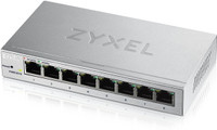 Zyxel 8-Port Gigabit Easy Web Managed Plus Switch, Sturdy Metal, QoS, WebGUI, Jubmo Frames, VLANs, DHCP Client, IGMP Snooping, Link Aggregation, GS1200-8 (8-Port Smart Plus Web Managed) 100 Mbps Router(Multicolor, Single Band)