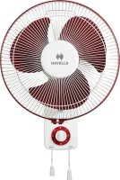 HAVELLS ACCELRO HIGH SPEED 2000RPM 400 mm 3 Blade Wall Fan(RED, Pack of 1)