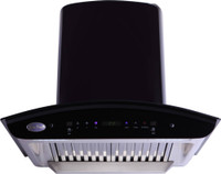 Euro Fresh Titanium Auto Clean Wall Mounted Chimney(BLack 1200 CMH)