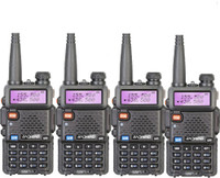 Baofeng UV-5R Walkie Talkie 136-174&400-520MHz UV5R 5W FM Transceiver UV Two Way Radio 4PCS UV-5R Walkie Talkie(Black)