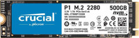 Crucial P1 500 GB Desktop, Laptop Internal Solid State Drive (SSD) ((CT500P1SSD8) NAND)(Interface: PCIe NVMe, Form Factor: M.2)