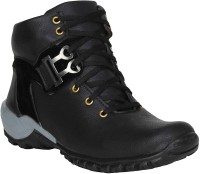 GOOD MINAR Black Casual Boots Synthetic For Men Boots For Men(Black)