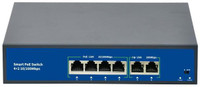 IHT 4 Port Fast Ethernet PoE+ Unmanaged Switch With 2 SFP (L2S-2FE2FEP) Network Switch(Black, Blue)