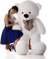 ridhisidhi Stuffed Spongy Soft Cute Teddy Bear (White Color) (4 Feet)- 120.5 cm - 120.5 cm (White)  - 120.5 mm(White)