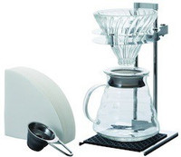 Hario Hot Coffee Drip Stand
Glass Driper with Stand 4 Cups Coffee Maker(Transparent  )
