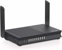 NETGEAR 4-Stream Wifi 6 Router (RAX15) - AX1800 Wireless Speed (Up to 1.8Gbps) | Up to 1500 sq ft Coverage & 20+ Devices | Ideal for iPhone 11, Samsung Galaxy S20 100 Mbps Router(Black, Single Band)