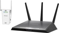 NETGEAR - Nighthawk DST AC1900 (R7300) Wireless-AC Gigabit Router with DST Adapter - Black 100 Mbps Router(Black, Single Band)
