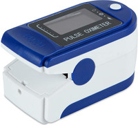 AccuSure Finger Tip Pulse Oximeter with LED Display and Auto Power Off Feature (Blue and White) Pulse Oximeter(Blue, White)