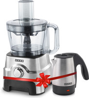 Usha 3811 1000 W Food Processor with Electric Kettle(Black, Silver)