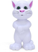 CTC CREATION Interactive Talking Tom Cat Toy for Kids / Speaking Repeats What You Say - Birthday Gift for Boy and Girl(White)