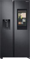 View Samsung 657 L Frost Free Side by Side Refrigerator(Gentle Black Matt, RS74T5F01B4/TL)  Price Online