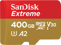 SanDisk Extreme 400 GB MicroSDXC UHS Class 3 160 Mbps  Memory Card