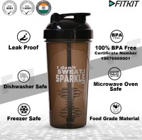 FITKIT Classic Bottle 700 ml Shaker(Pack of 1, Brown, Plastic)