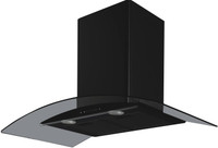 MODA Germany KURVE TOUCH BUTTON 60 BF BLACK Wall Mounted Chimney(Black 1180 CMH)