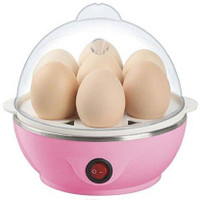 Prisha Enterprise Stainless Steel 7 Egg Plastic Egg Boiler (Multicolored 7 Egg) Egg Cooker(Multicolor, 7 Eggs)