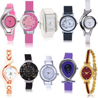 GROOT New 3D Design 10 Watch Combo For Girls And Women - G3-G6-G9-G17-G18-G24-G50-G54-G69-G122 combo watch Analog Watch  - For Women