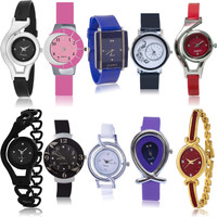 TIMENTER Contemporary Collegian 10 Watch Combo For Girls And Women - G1-G5-G9-G13-G18-G24-G50-G54-G68-G122 combo watch Analog Watch - For Girls