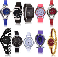 TIMENTER New Gift 10 Watch Combo For Girls And Women - G2-G5-G8-G12-G22-G24-G50-G54-G68-G122 combo watch Analog Watch  - For Girls