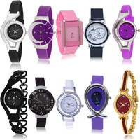 GROOT Classical Professional 10 Watch Combo For Girls And Women - G1-G4-G10-G14-G18-G24-G50-G54-G68-G122 combo watch Analog Watch  - For Women