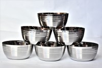 JNDL Steel Vegetable Bowl(Steel, Pack of 6)