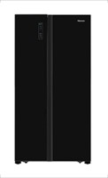 Hisense 690 L Frost Free Side by Side (N/A) Refrigerator(Black, RS826N4AGN)   Refrigerator  (Hisense)