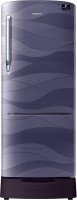 SAMSUNG 215 L Direct Cool Single Door 4 Star Refrigerator with Base Drawer(Purple Wave, RR22T385XRV/HL)