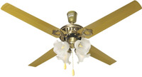 HANS LIGHTING HR4BLW2020 1200 mm 4 Blade Ceiling Fan(Brown, Pack of 1)