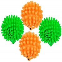 DogTrust Rubber Cute Colourful Hedgehog Squeaky Toy for Puppy/Dog/Cat/Kitten Plastic Squeaky Toy For Dog