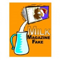 MilesMagic Vanishing Liquid Milk Disappearing from Fake Paper Magazine Gimmick Magic Trick Magic Kit Gag Toy(Transparent)