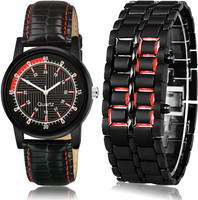 NEUTRON Contemporary Quartz Sports And Led Matel 2 Watch Combo For Boys And Men - BRA31-B127 combo watch Analog-Digital Watch  - For Boys