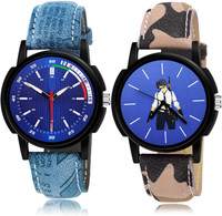 GROOT Contemporary Rich Sports And Pubg Military Army 2 Watch Combo For Boys And Men - BRA23-B181 combo watch Analog Watch  - For Men