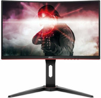 AOC 23.6 inch Curved Full HD Gaming Monitor (23.6-inch Curved Gaming LED Monitor with VGA Port, HDMI*2 Port, Display Port, 144Hz Refresh Rate - C24G1)(Response Time: 1 ms)