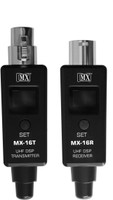 MX Wireless Audio Transmission Set for any BRAND Powered Active Speakers with UHF PLL technology - 16 Channel works upto 80 Meters 16T - 16R Indoor, Outdoor PA System(5000 W)