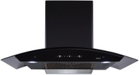 Elica TBFL HAC TOUCH 90 MS NERO Auto Clean Wall Mounted Chimney(Black 1200 CMH)
