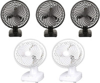 OTC Pack Of 5 Air Wall Cum Table Fan || with Powerful High 3 Speed Motor || 9 inch Size 225 mm Energy Saving 3 Blade Table Fan 225 mm Energy Saving 3 Blade Table Fan(Black, White, Pack of 5)
