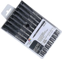 BRuSTRO Professional Pigment Based Fineliner Pen(Pack of 8, Black)