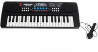 Arc & Alley 37 Keys Musical Big Fun Piano Keyboard With Mic for kids (Multicolor) Piano with Microphone 37 keys(Charger or charging Cable not included but Chargeable) (Multicolor)(Black)