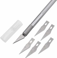 Samvardhan Detail Precision Pen Knife with 5 Interchangeable Sharp Blades Cutting Mat(5 cm x 15 cm)