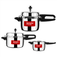 Butterfly stainless steel pressure cooker 2 L, 3 L, 5 L Pressure Cooker(Stainless Steel)