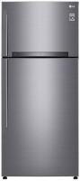 LG 547 L Frost Free Double Door 3 Star Refrigerator(Shiny Steel, GN-H702HLHQ)