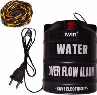 iWin Water Tank Overflow Alarm with High Quality Voice Sound Overflow & 15mitar Connecting Wire (Made in India) (Pack of 1) Wired Sensor Security System