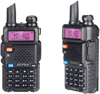 visionrabbit BAOFENG UV5R WALKIE TALKIE VHF UHF400-470mhz Walkie Talkie(Black)